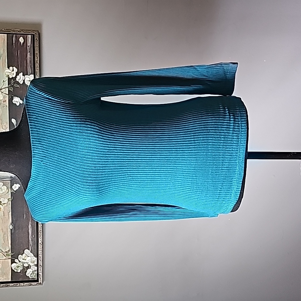 J.Crew Teal Rib Knit Sweater